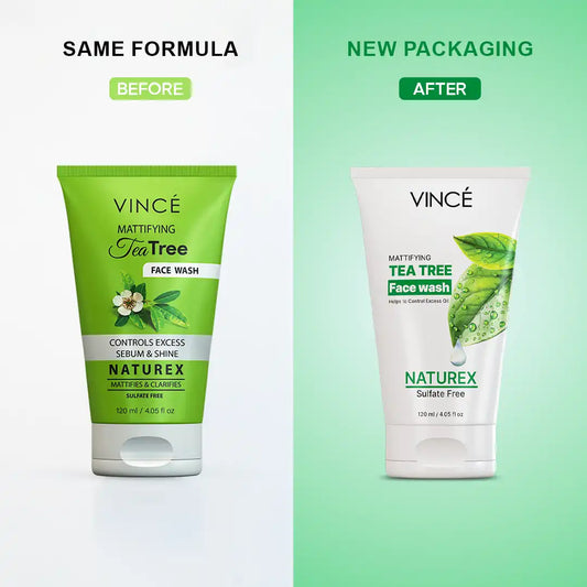VINCE Tea Tree Face Wash (OLD-NEW)
