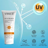 Sunblock SPF 40 | UV Radiation skin protection | Vince Care | Sunscreen