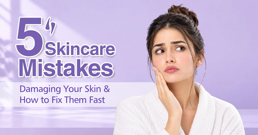 5 Skincare Mistakes Damaging Your Skin & How to Fix Them Fast