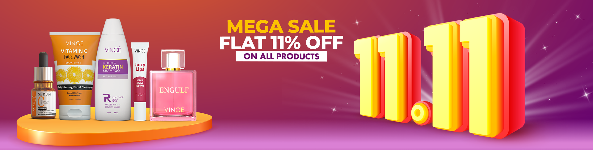 11.11 Sale on Skincare and Haircare by VINCE in Pakistan