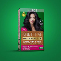 Nurtural Women Hair Color Natural Black 2.0 in Pakistan by VINCE