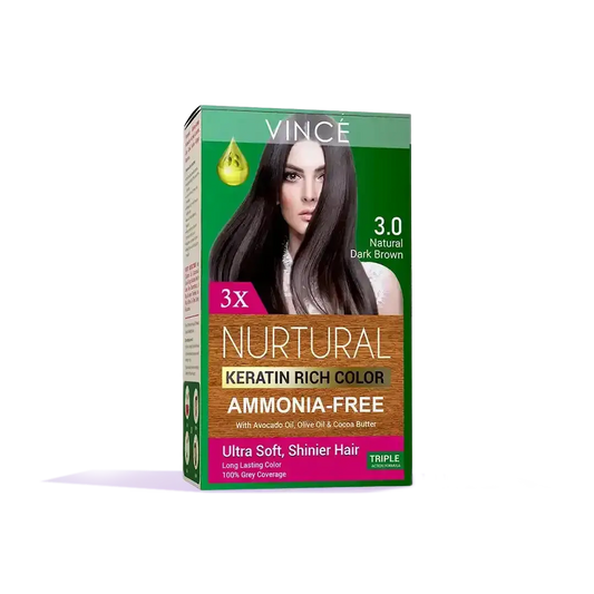 3.0 - Natural Dark Brown - Nurtural Women Hair Color