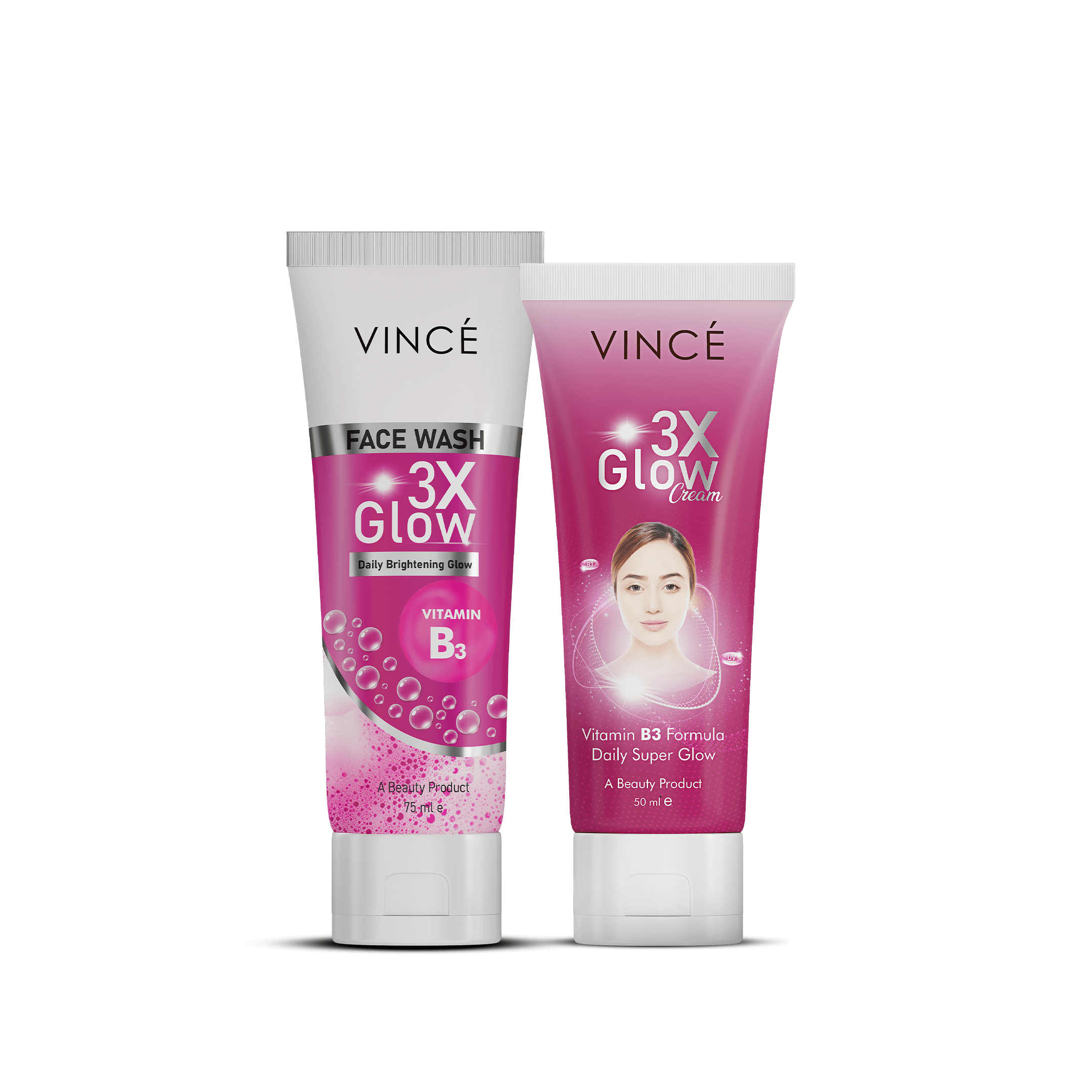 3x Glow Pack (Face Wash and Face Cream)