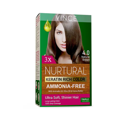 4.0 - Natural Brown - Nurtural Women Hair Color