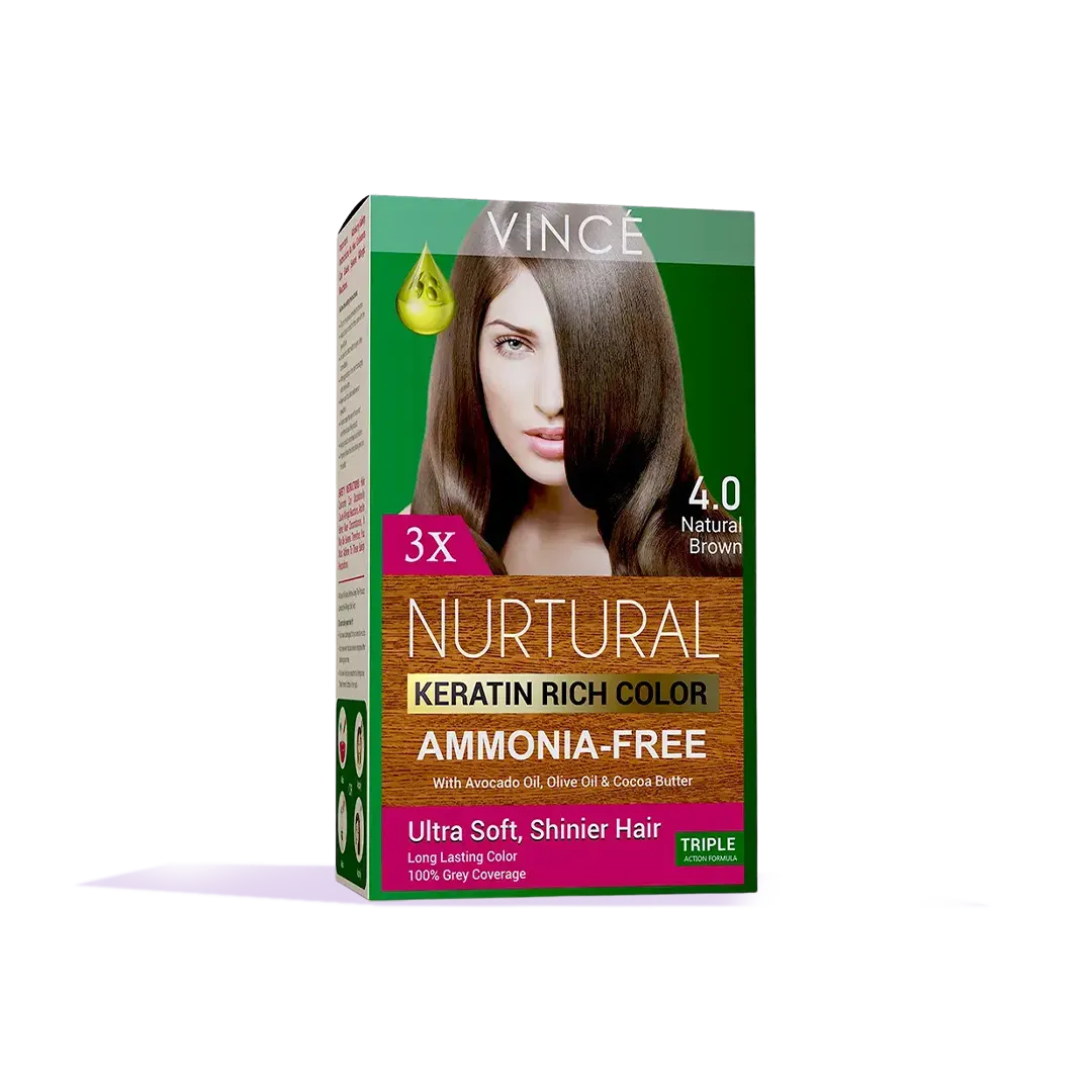 4.0 - Natural Brown - Nurtural Women Hair Color