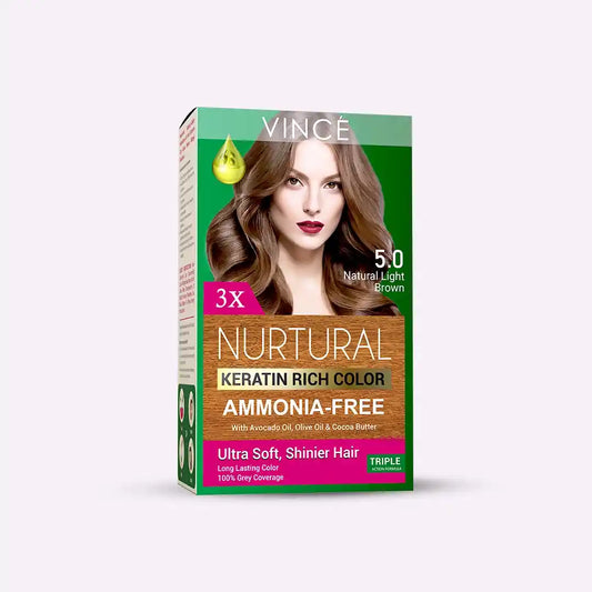 5.0 - Natural Light Brown - Nurtural Women Hair Color