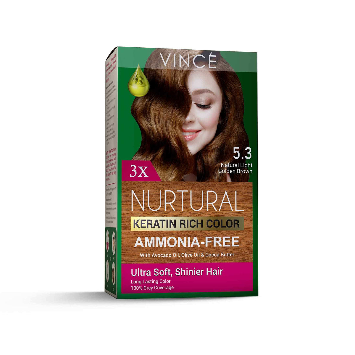 5.3 - Natural Light Golden Brown - Nurtural Women Hair Color
