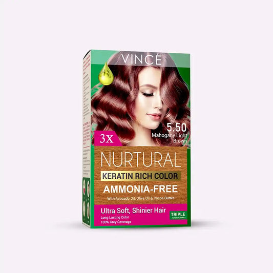 5.50 - Mahogany Light Brown - Nurtural Women Hair Color