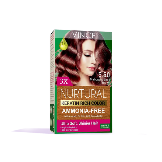 5.50 - Mahogany Light Brown - Nurtural Women Hair Color