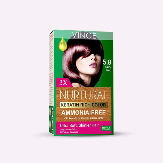 5.8 - Dark Red - Nurtural Women Hair Color