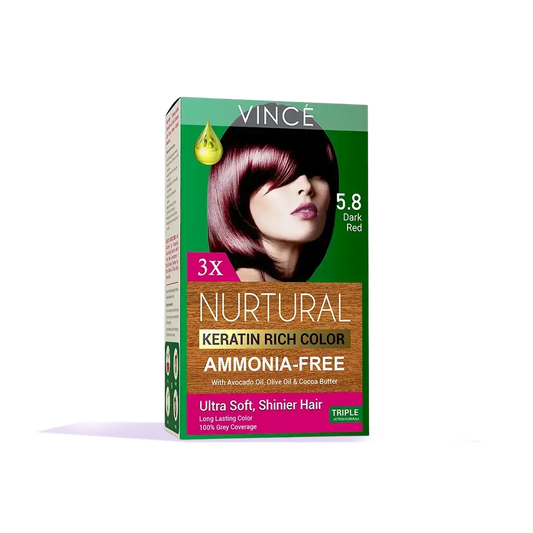5.8 - Dark Red - Nurtural Women Hair Color