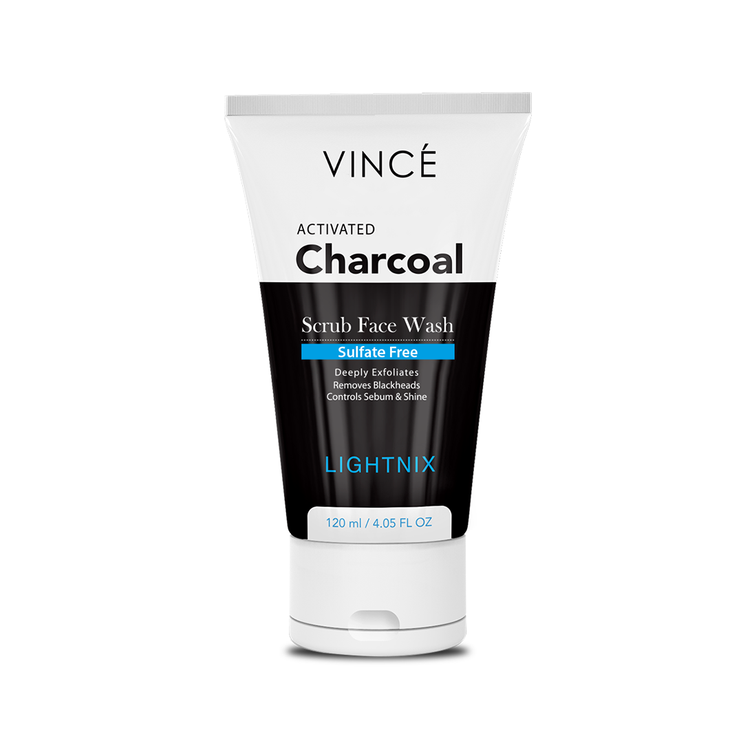 Vince Activated Charcoal Scrub Face Wash