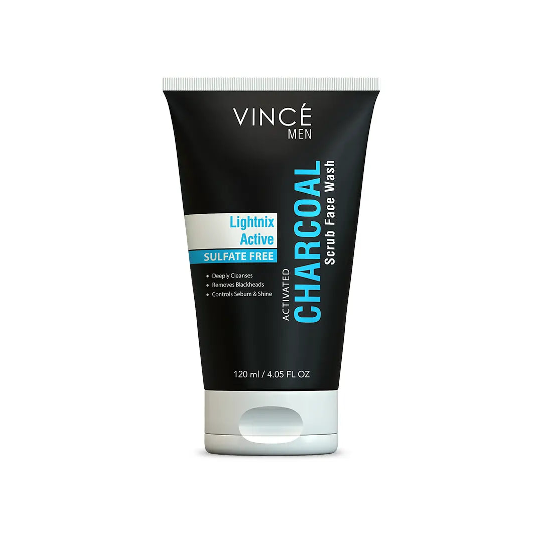 Activated Charcoal Scrub Face Wash for Men