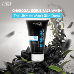 Activated Charcoal Scrub Face Wash for Men