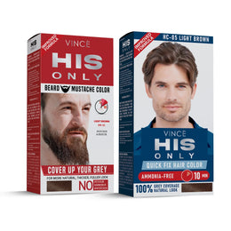 Beard and Hair Color Pack - Light Brown