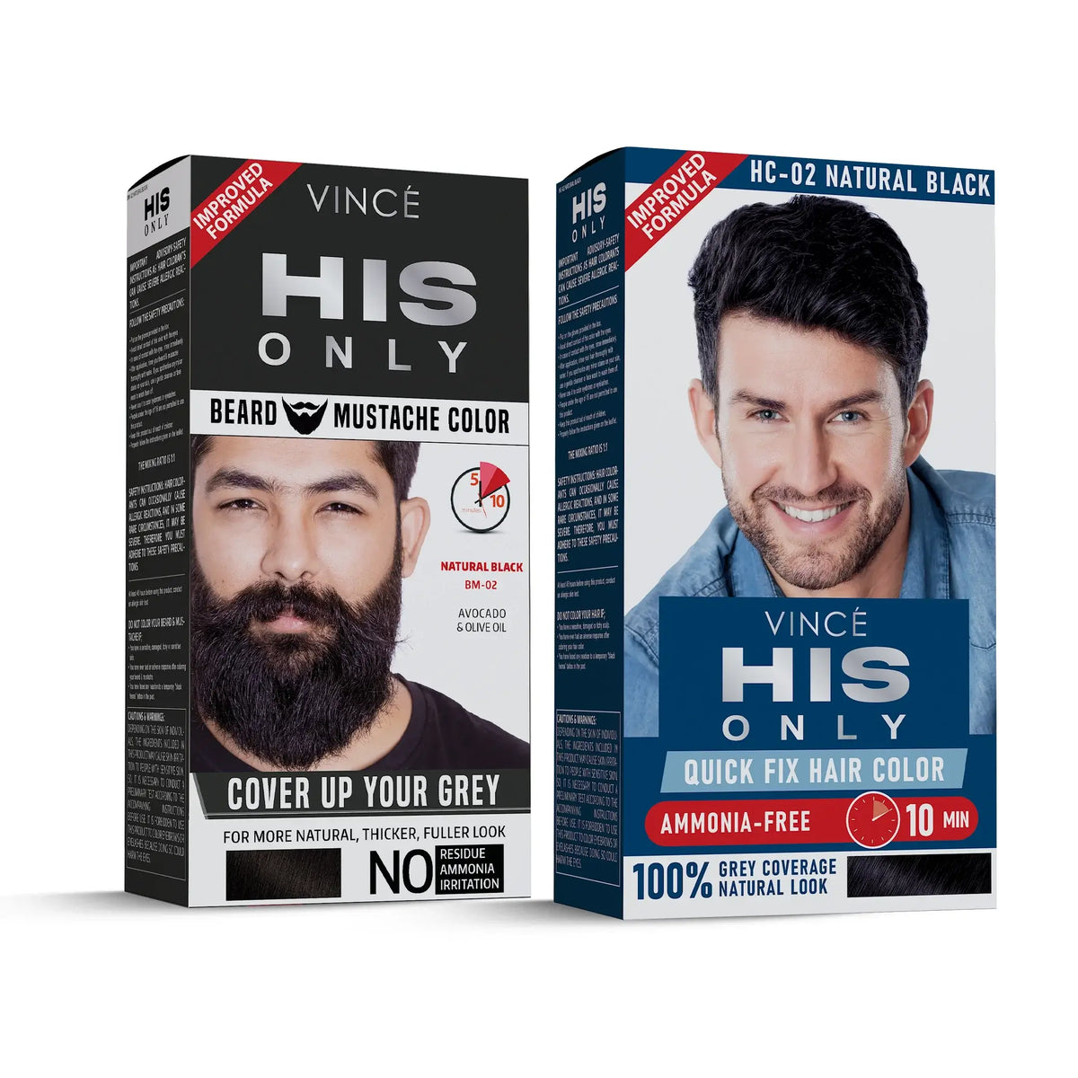 Beard and Hair Color Pack - Natural Black
