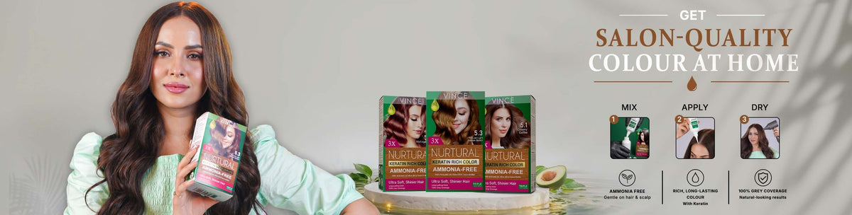 Best Ammonia Free Nurtural Women Hair Color in Pakistan by VINCE