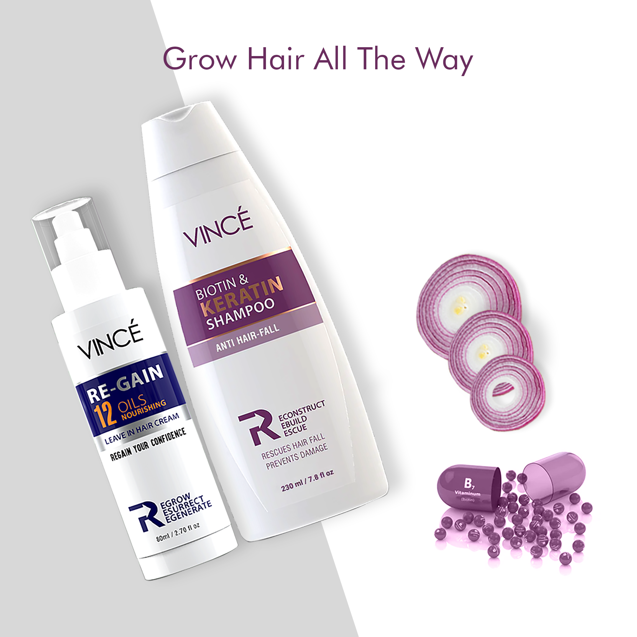 Best Hair Re-Growth Powerful Combo by VINCE