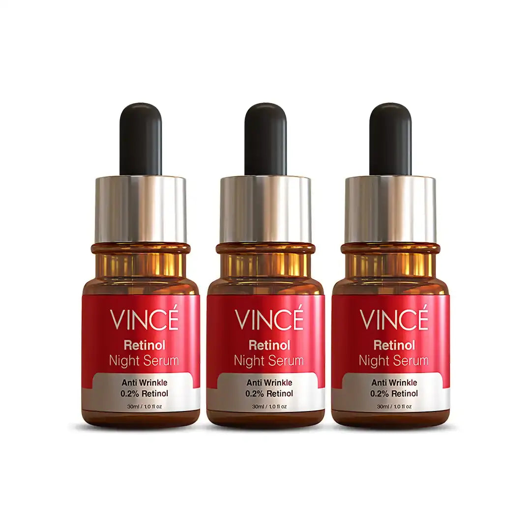 Best Retinol Night Serum in Pakistan by VINCE - Pack of 3