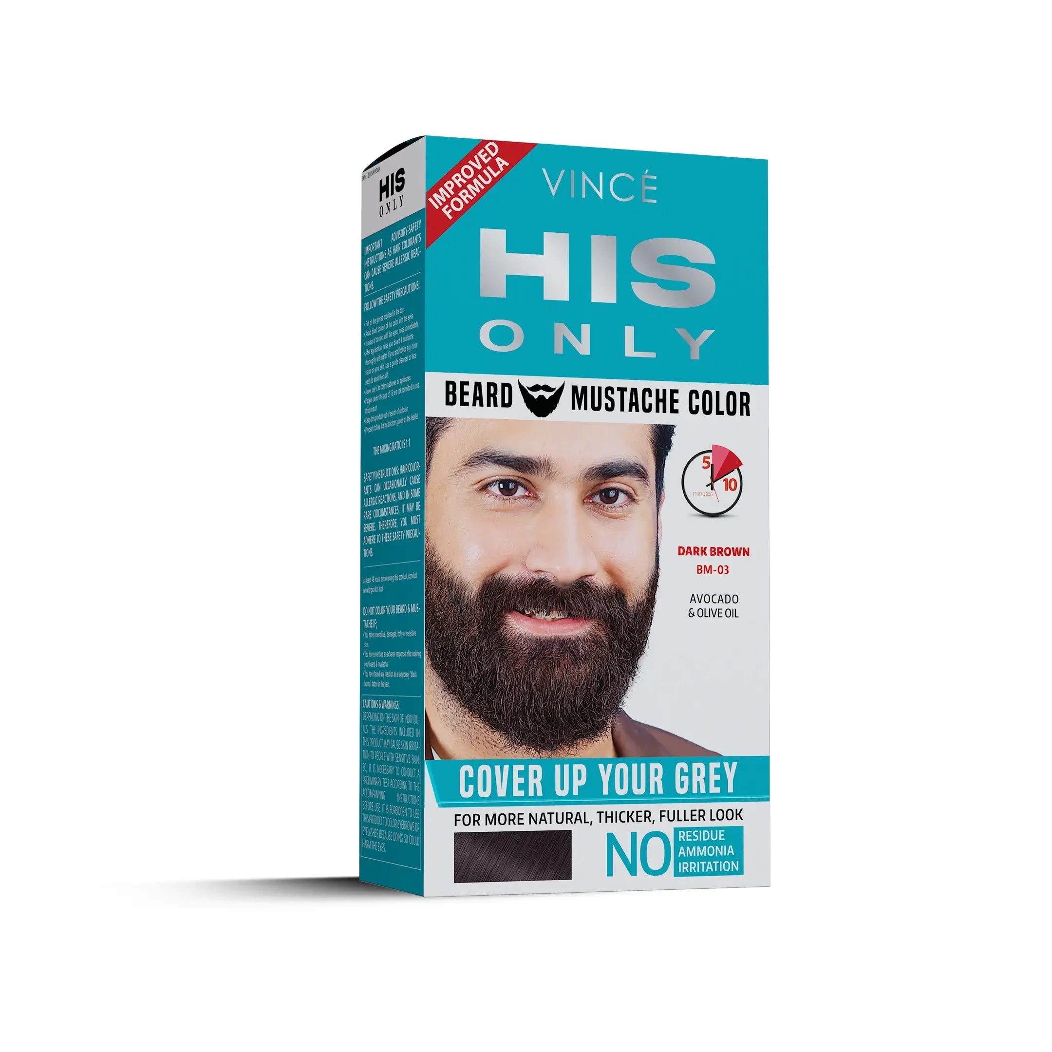 Dark Brown - Beard & Mustache Color (BM-03)