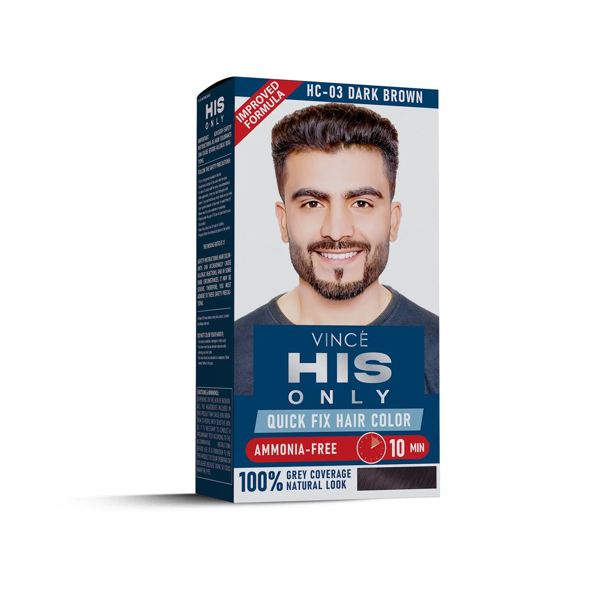Dark Brown Men Hair Color - His Only (HC-03)