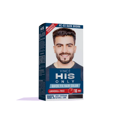 Dark Brown Men Hair Color - His Only (HC-03)