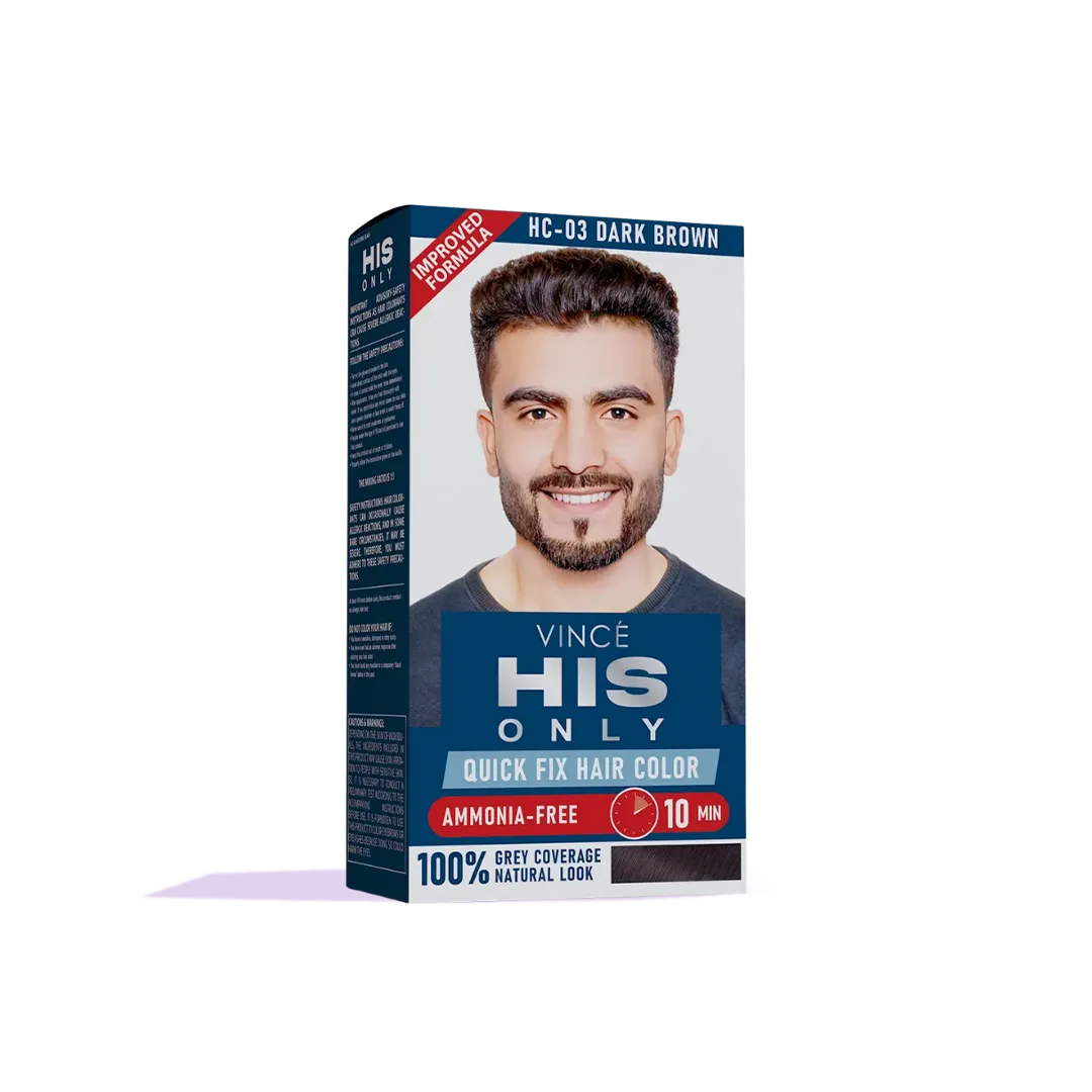 Dark Brown Men Hair Color - His Only (HC-03)