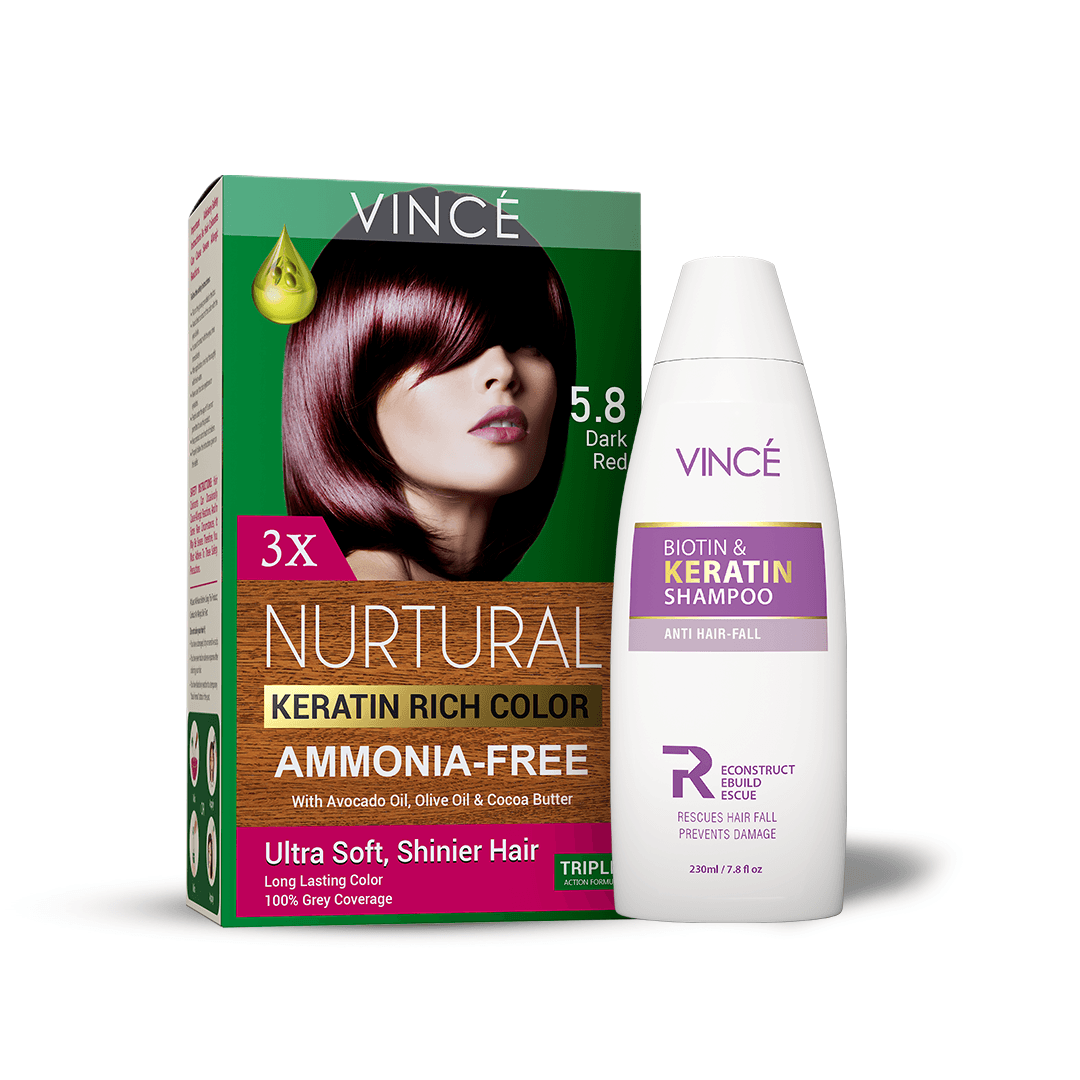 Dark Red With Biotin & Keratin Shampoo