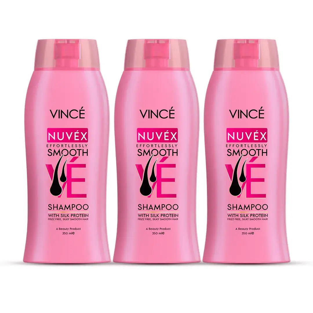 NUVEX Effortlessly Smooth Shampoo Pack of 3 - 350ML