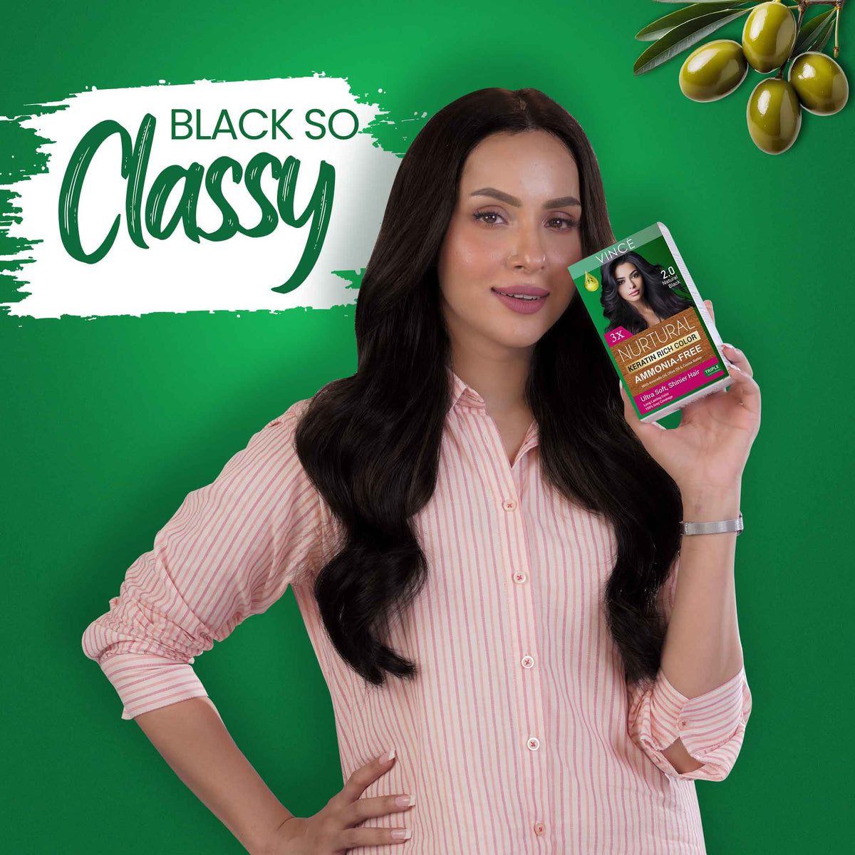 Best Natural Black Women Hair Color in Pakistan by VINCE