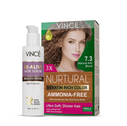 Natural Ash Blond Women Hair Color + Re-Alive Hair Serum