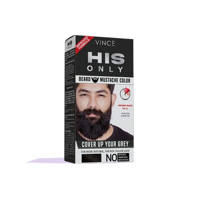 Natural Black - Beard & Mustache Color (BM-02)