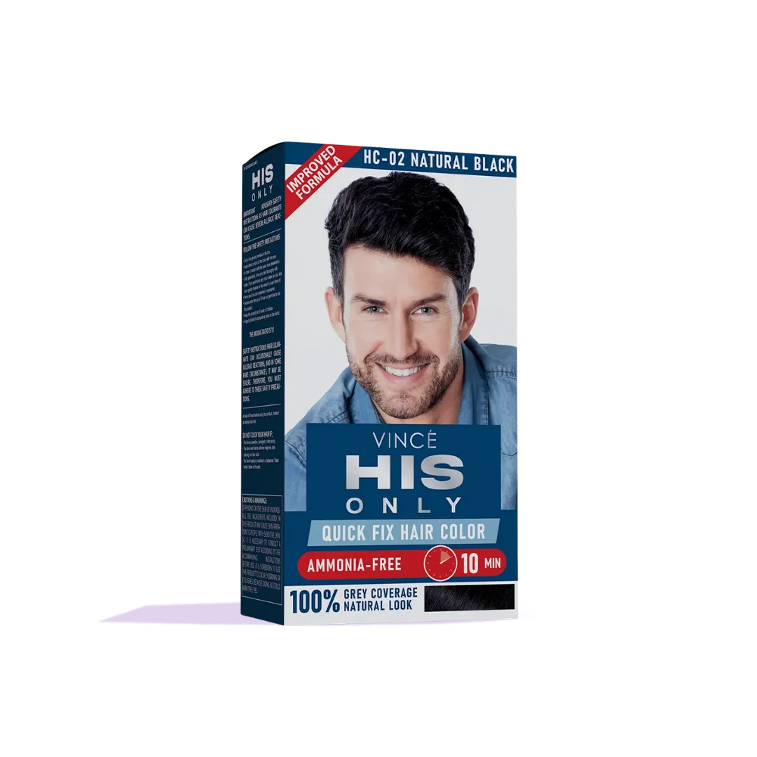 Natural Black Men Hair Color - His Only (HC-02)