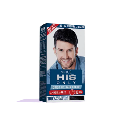 Natural Black Men Hair Color - His Only (HC-02)