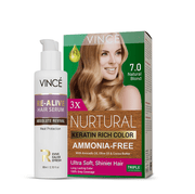 Natural Blond Women Hair Color + Re-Alive Hair Serum