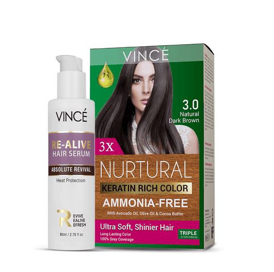 Natural Black Women Hair Color + Re-Alive Hair Serum