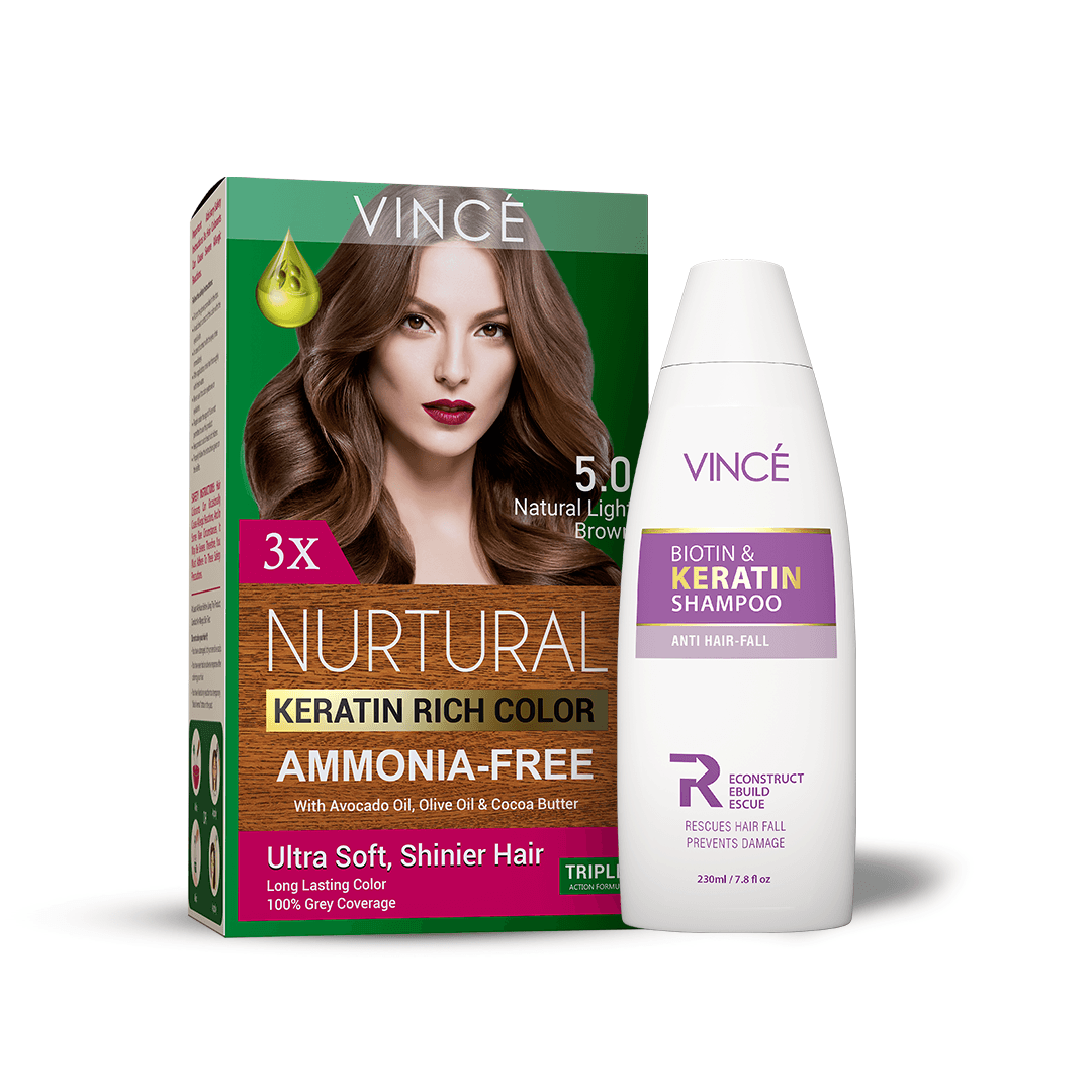 Natural Light Brown With Biotin & Keratin Shampoo