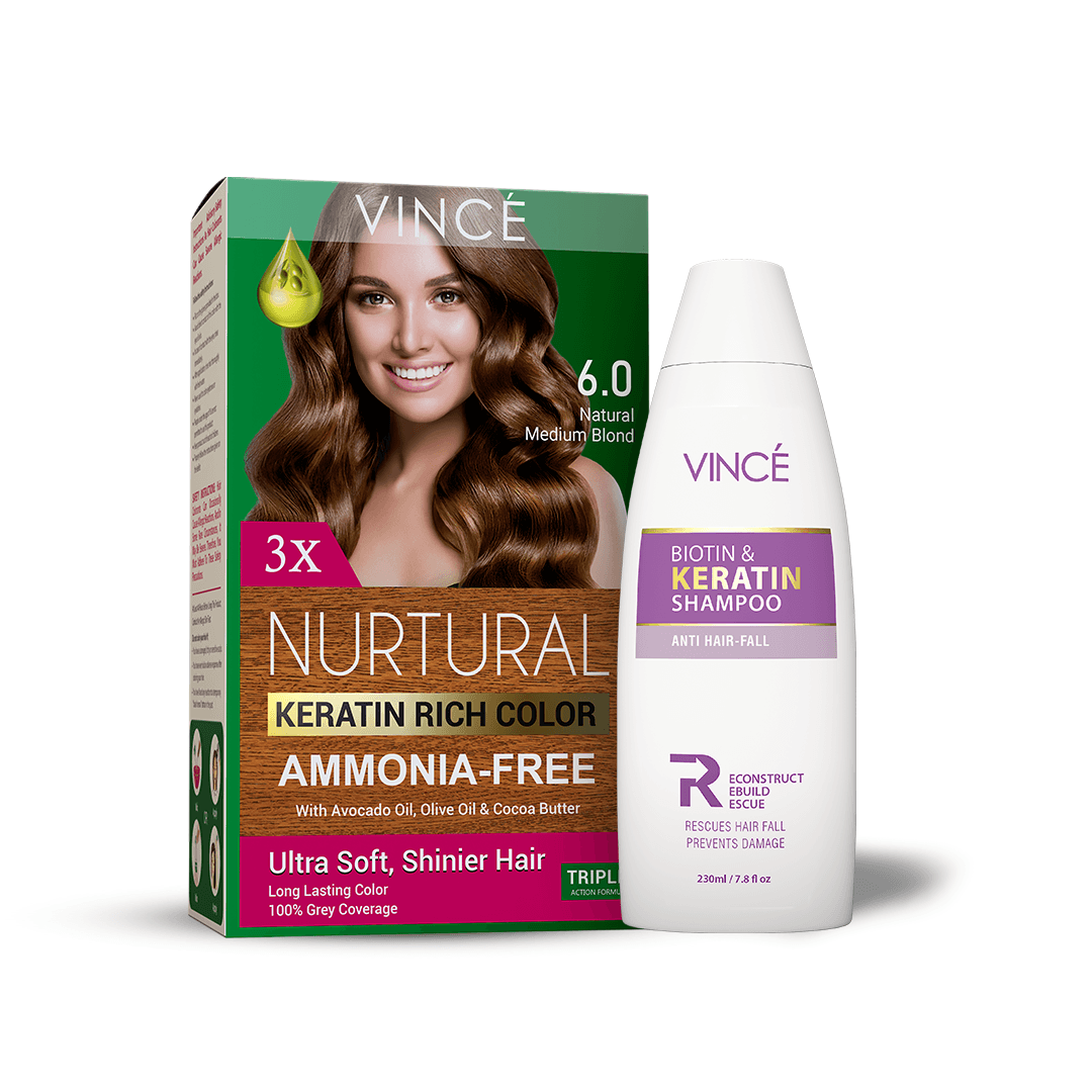 Natural Medium Blond With Biotin & Keratin Shampoo