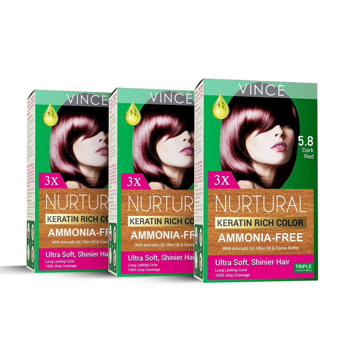 Triple Pack - Dark Red