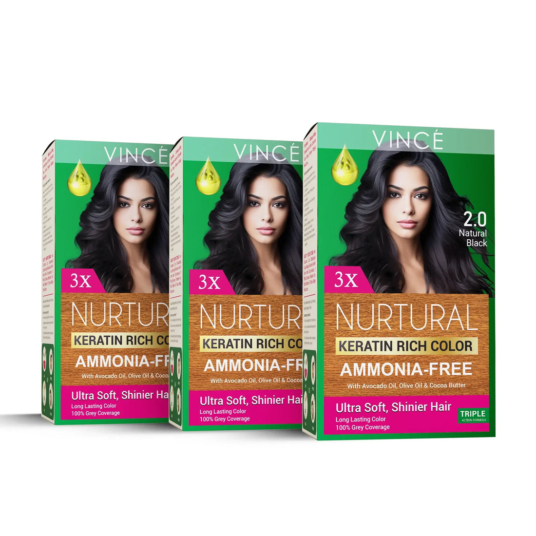 Triple Pack - Natural Black