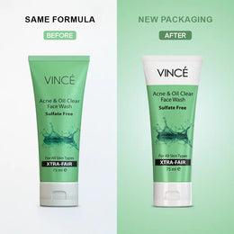 VINCE Acne & Oil Clear Face Wash (OLD-NEW)
