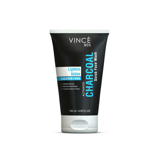 VINCE Activated Charcoal Scrub Face Wash