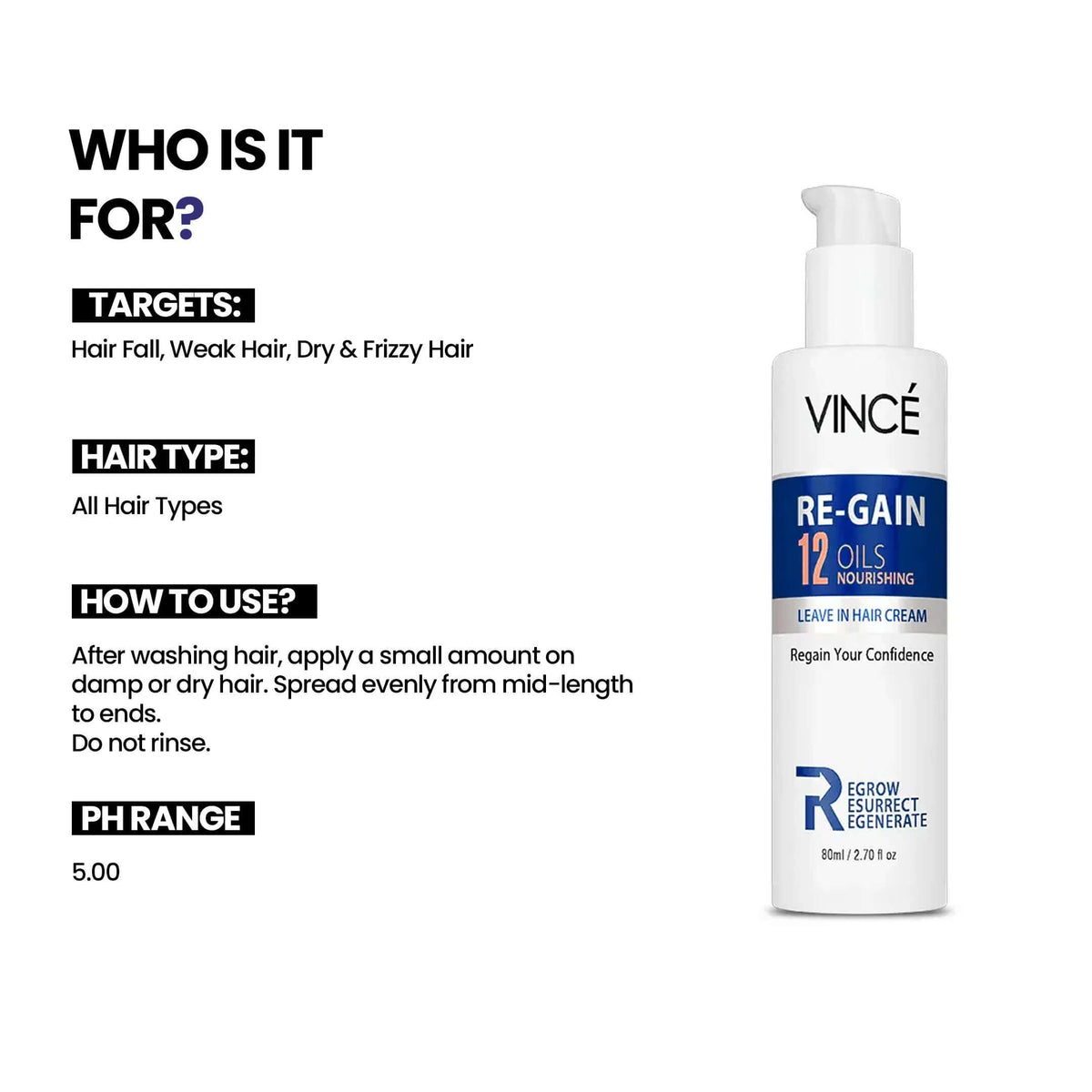Best Re-Gain Leave in Cream by VINCE