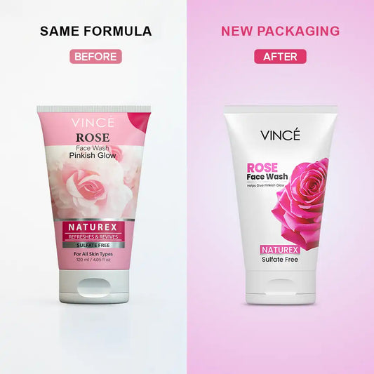 VINCE Rose Face Wash (OLD-NEW)