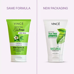 VINCE Tea Tree Face Wash (OLD-NEW)
