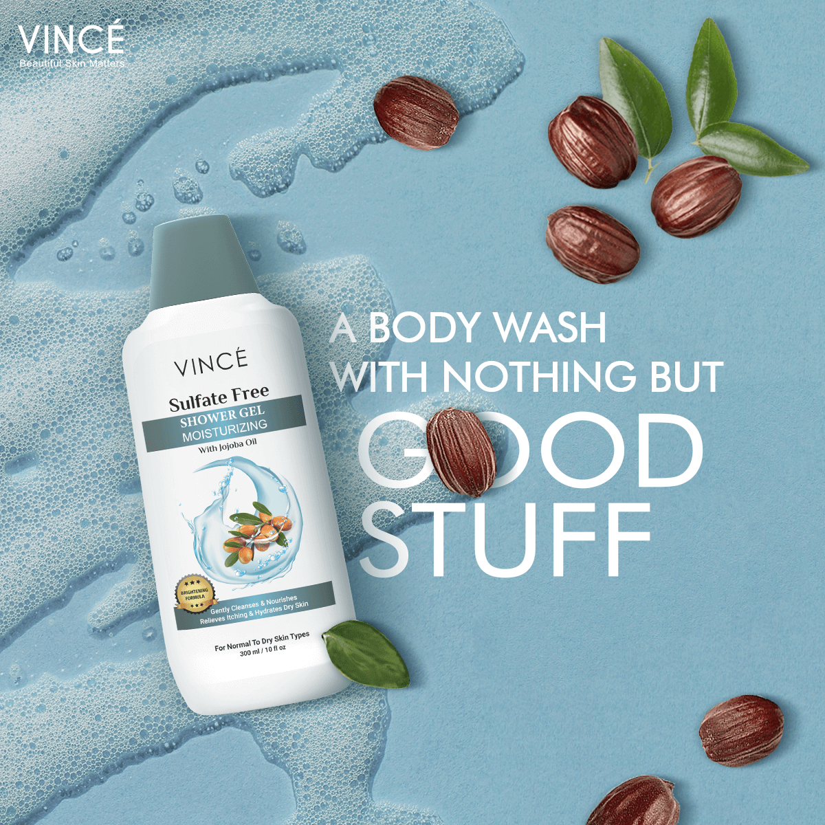 Dry best sale shower gel