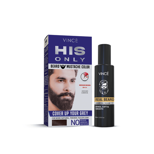 Beard Care Combo - Medium Brown