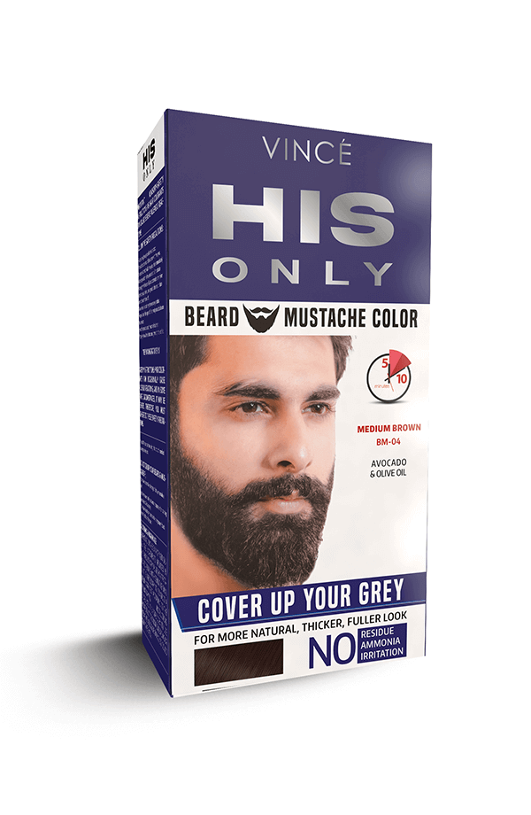 Mustache Color HIS ONLY - Mustache & Beard Color With 0% Ammonia by VINCE
