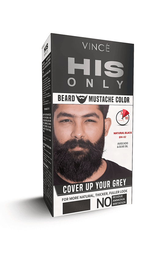 HIS ONLY - Mustache & Beard Color With 0% Ammonia by VINCE