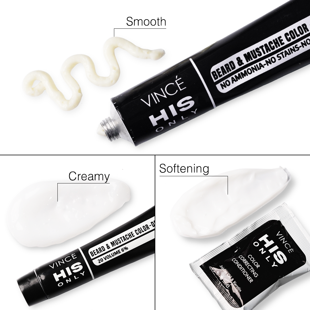 Natural Black - Beard & Mustache Color (BM-02)